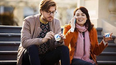 Emily Barclay and Tom Ward in Australian TV Comedy-drama series Please Like Me